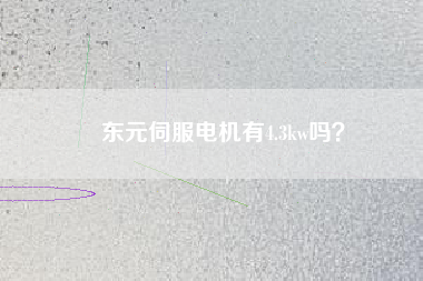 東元伺服電機(jī)有4.3kw嗎？