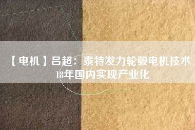 【電機(jī)】呂超:泰特發(fā)力輪轂電機(jī)技術(shù) 2018年國內(nèi)實現(xiàn)產(chǎn)業(yè)化
