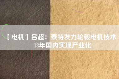 【電機(jī)】呂超:泰特發(fā)力輪轂電機(jī)技術(shù) 2018年國內(nèi)實現(xiàn)產(chǎn)業(yè)化